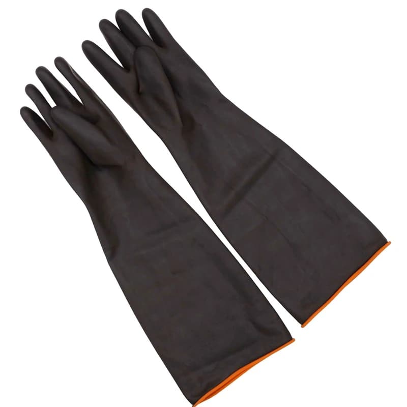 Guanti di gomma resistenti agli agenti chimici resistenti da 55 cm Guanti in lattice resistenti agli oli acidi per birra fatta in casa per guanti di sicurezza sul lavoro per l'industria domestica