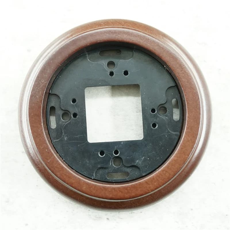 Wooden frame for Surface mounted Wall Ceramic Retro Switch Electrical Vintage Socket Oulte