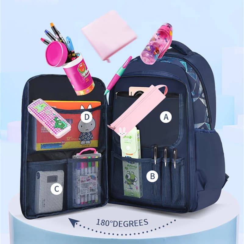 Zaini per la scuola primaria borse da scuola per bambini impermeabili per ragazzi zaino da viaggio per bambini borsa da scuola ortopedica Mochila Infantil