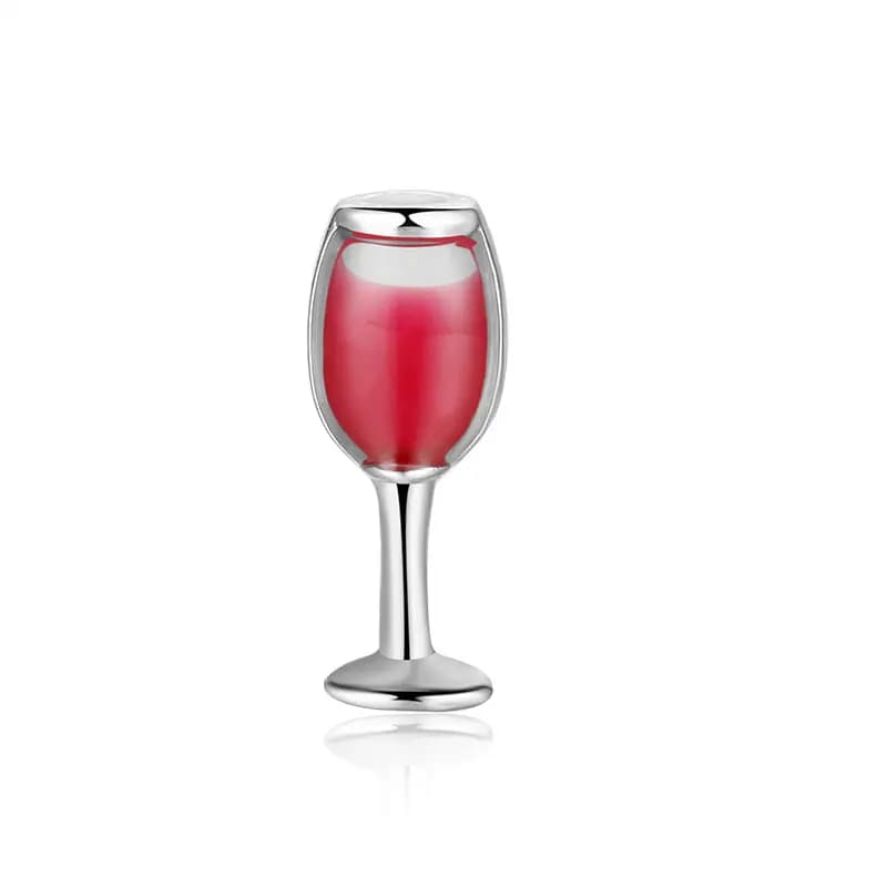Charms galleggianti personalizzati in vetro di vino rosso da 10 pezzi per regalo di natale con medaglione vivente in vetro