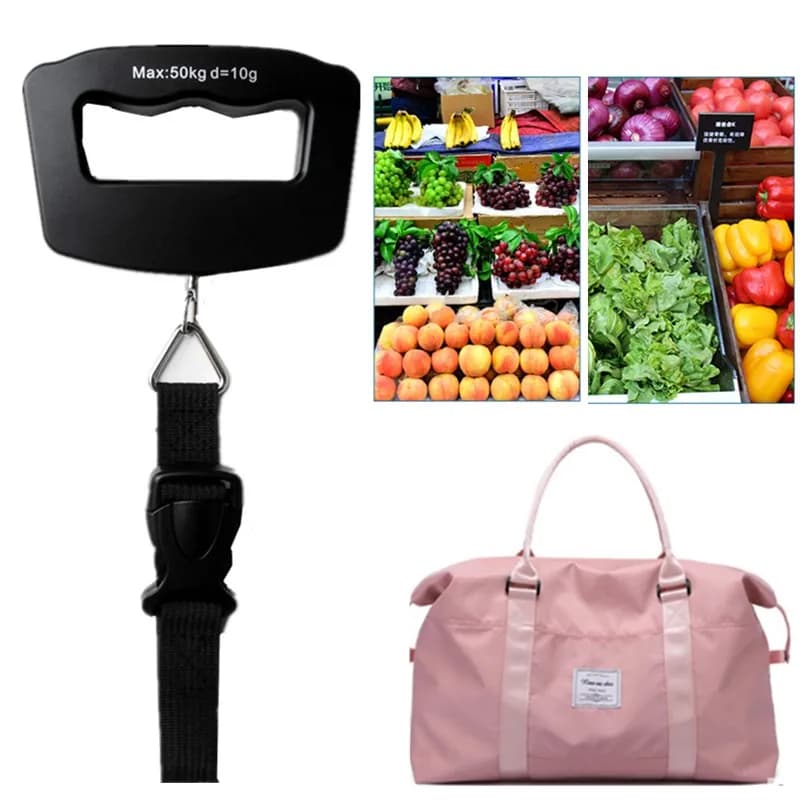 Bilancia a gancio portatile da 50Kg/10g bilancia elettronica digitale per bagagli bilancia da appendere con gancio da pesca con retroilluminazione