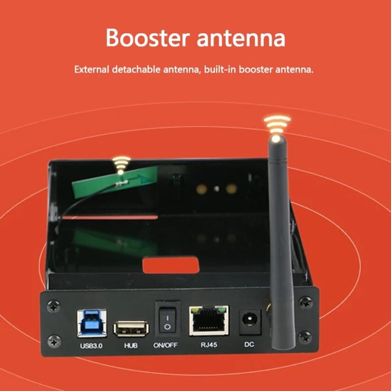 F3MA blueinfinite scatola di recinzione per disco rigido da 3.5 pollici Router Wifi domestico Smart NAS WiFi Net Server Storage USB3.0 Rj45 DC 12V 2A