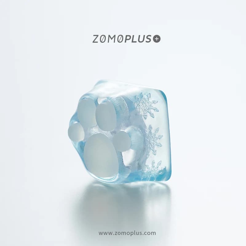 ZOMO PLUS Kawaii carino resina stampata in 3D e Silicone Sakura / Tiffany Kitty Paw Artisan Keycap tastiera meccanica Cat Paw Keycap