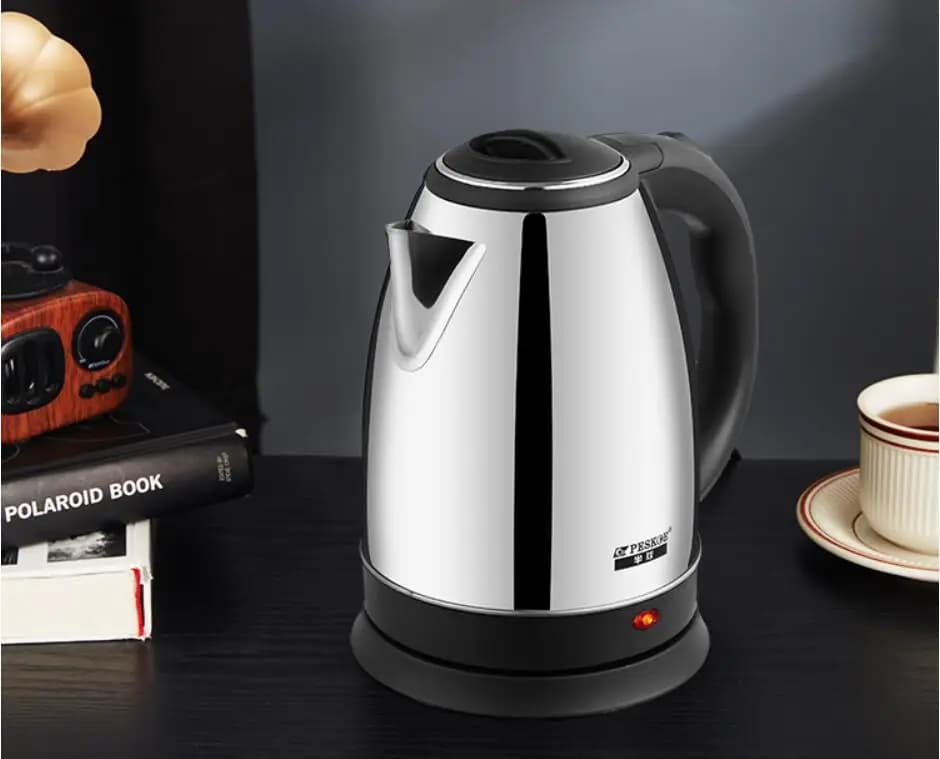 chinaPeskoe Household Electric Kettle 2L 304 full Stainless Steel home Electric kettle 220-230-240V tea pot quick cooker