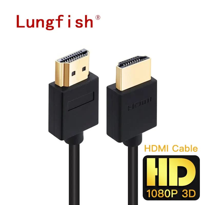 Cavo compatibile LungfishHDMI HD 1080P 3D placcato in oro per proiettore TV Switch cavo Video per ufficio portatile