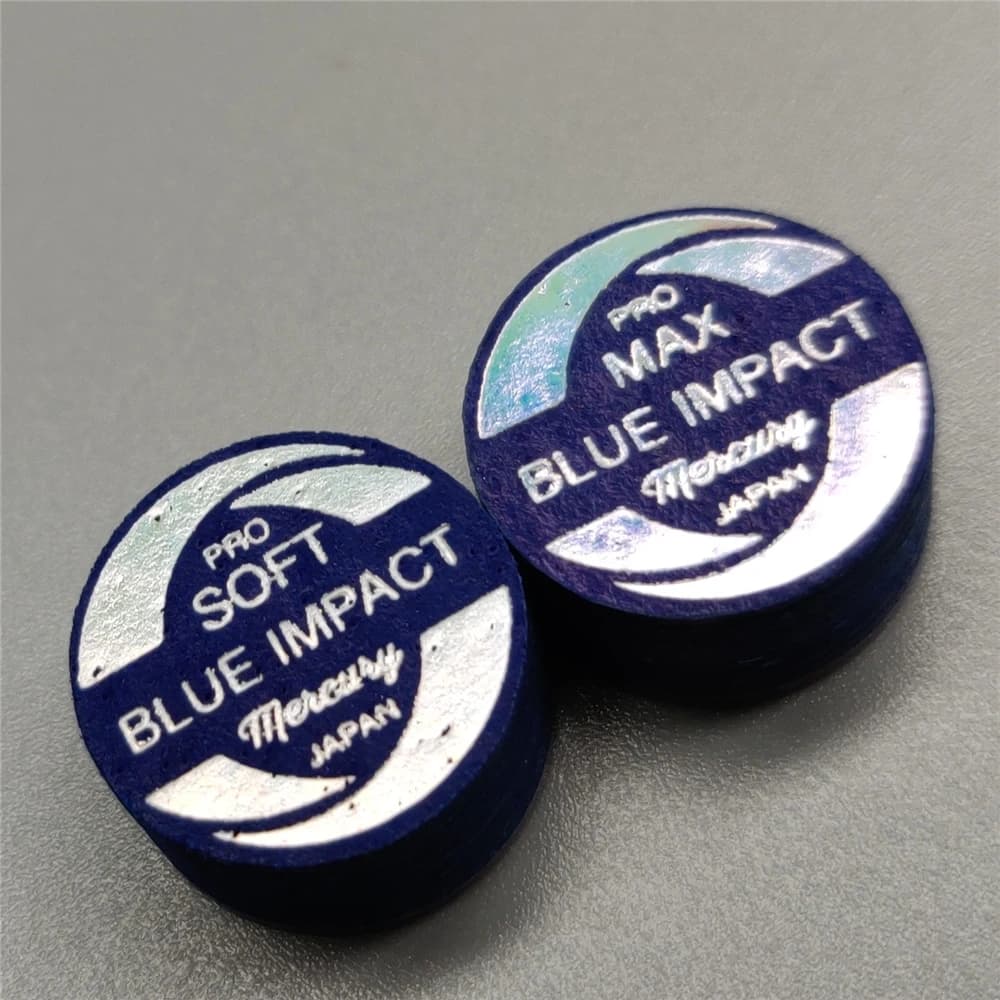 Nuovo navigatore Blue Impact Pro Tip 9 strati in pelle di maiale Pool & Carom 14mm suggerimenti biliardo stecca da biliardo accessori da biliardo