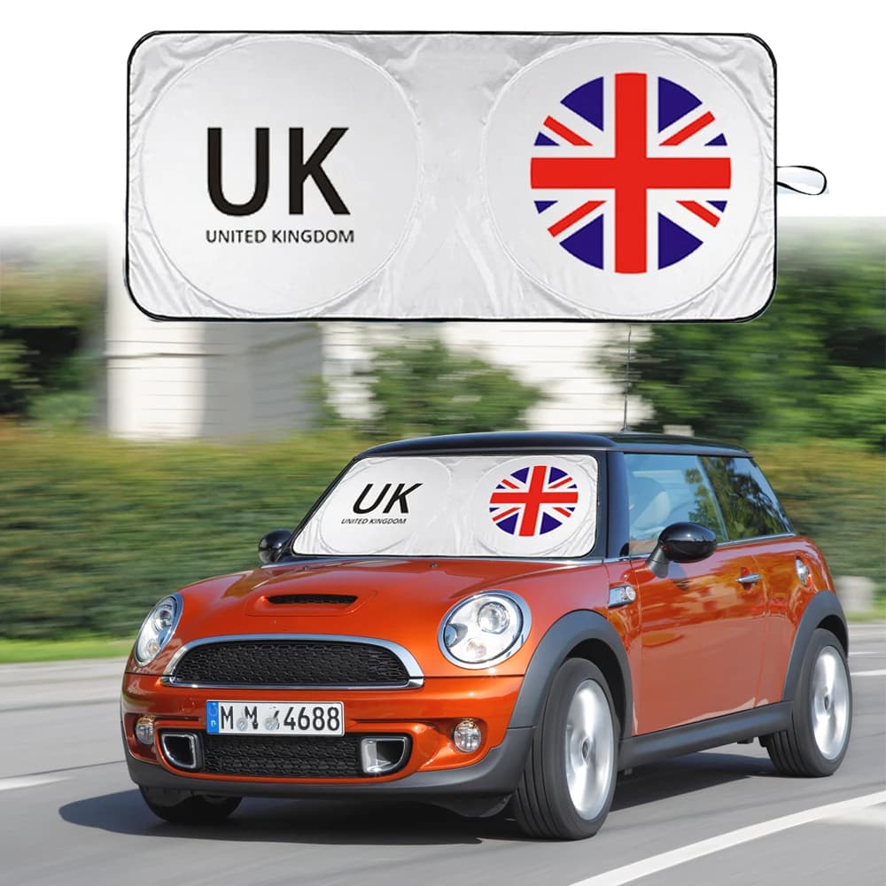 Protection sunshade protection for car protection visor sunshade Union Jack United Kingdom flag for Mini Cooper One S R50 R53 R56 F55 F56 R58 R59