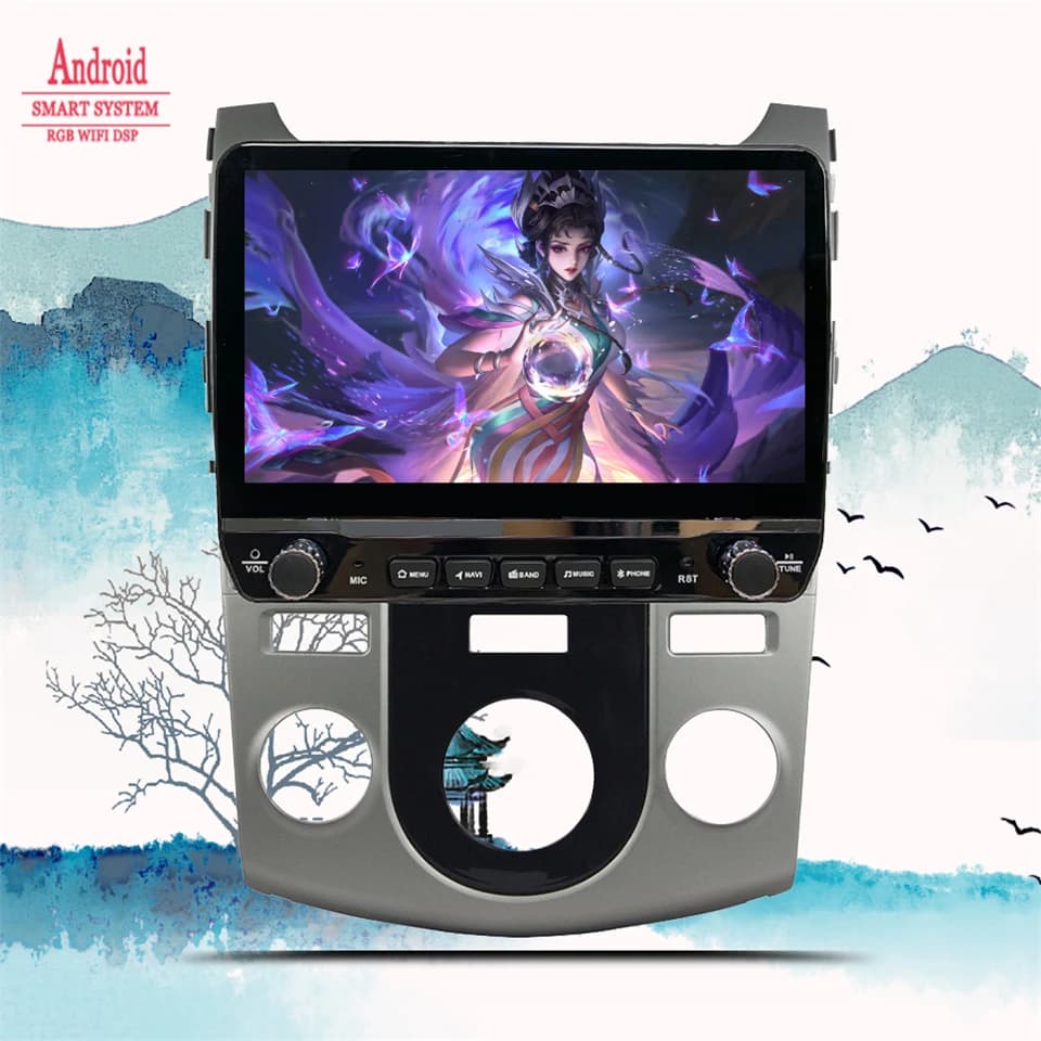 Autoradio Android 14 8G+128G per KIA Forte Cerato 2008-2014 con lettore DVD, musica, video, GPS, sistema di navigazione e RDS