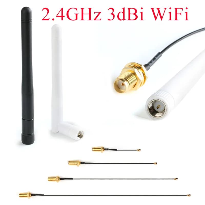 2.4GHz 3dBi WiFi 2.4g Antenna Antenna RP-SMA router wireless maschio + 15cm PCI U.FL IPX a RP SMA cavo Pigtail maschio ESP8266 ESP32