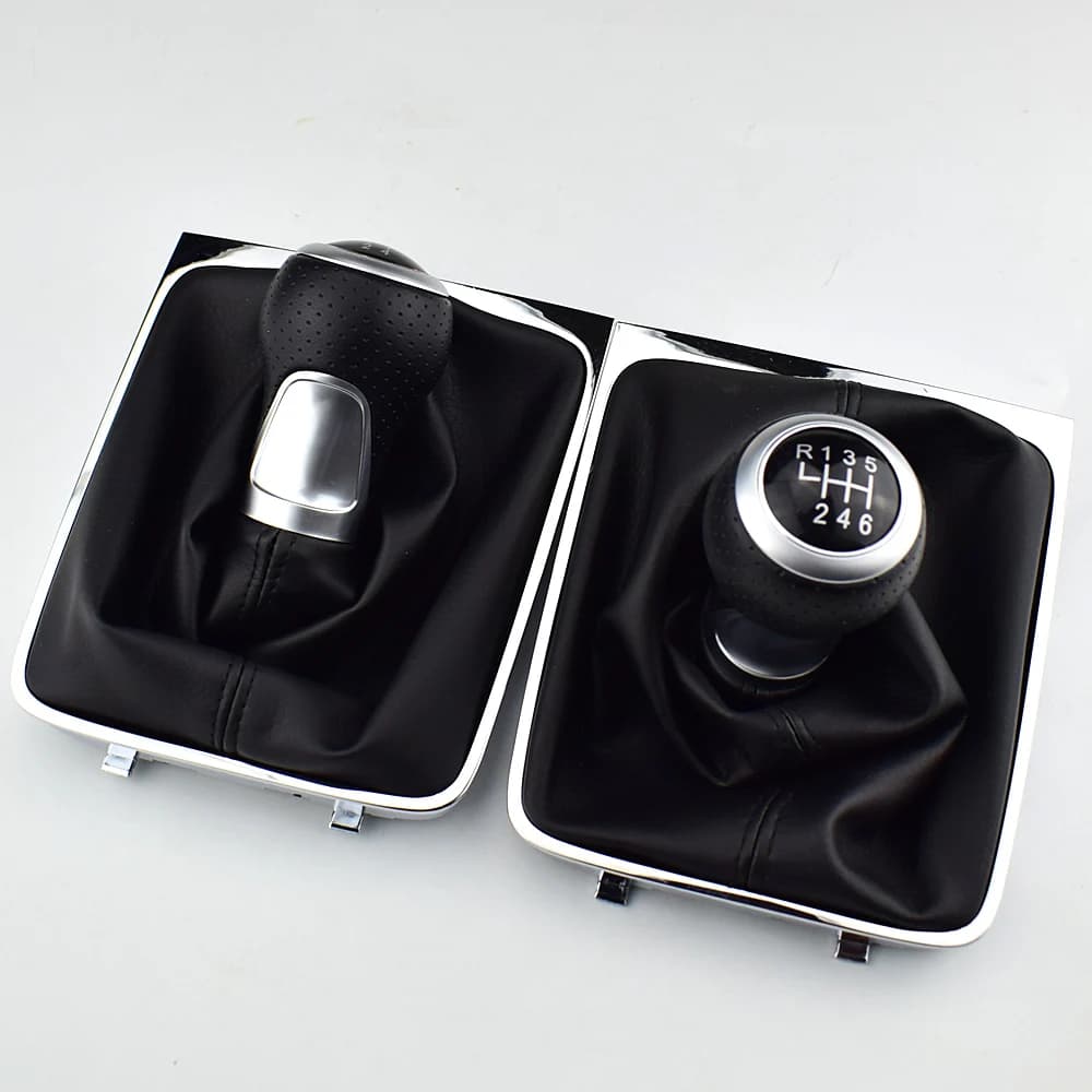 5 testa del cambio a 6 marce pomello del cambio nero pomello del cambio cuffia del bagagliaio telaio per Volkswagen VW Passat B6