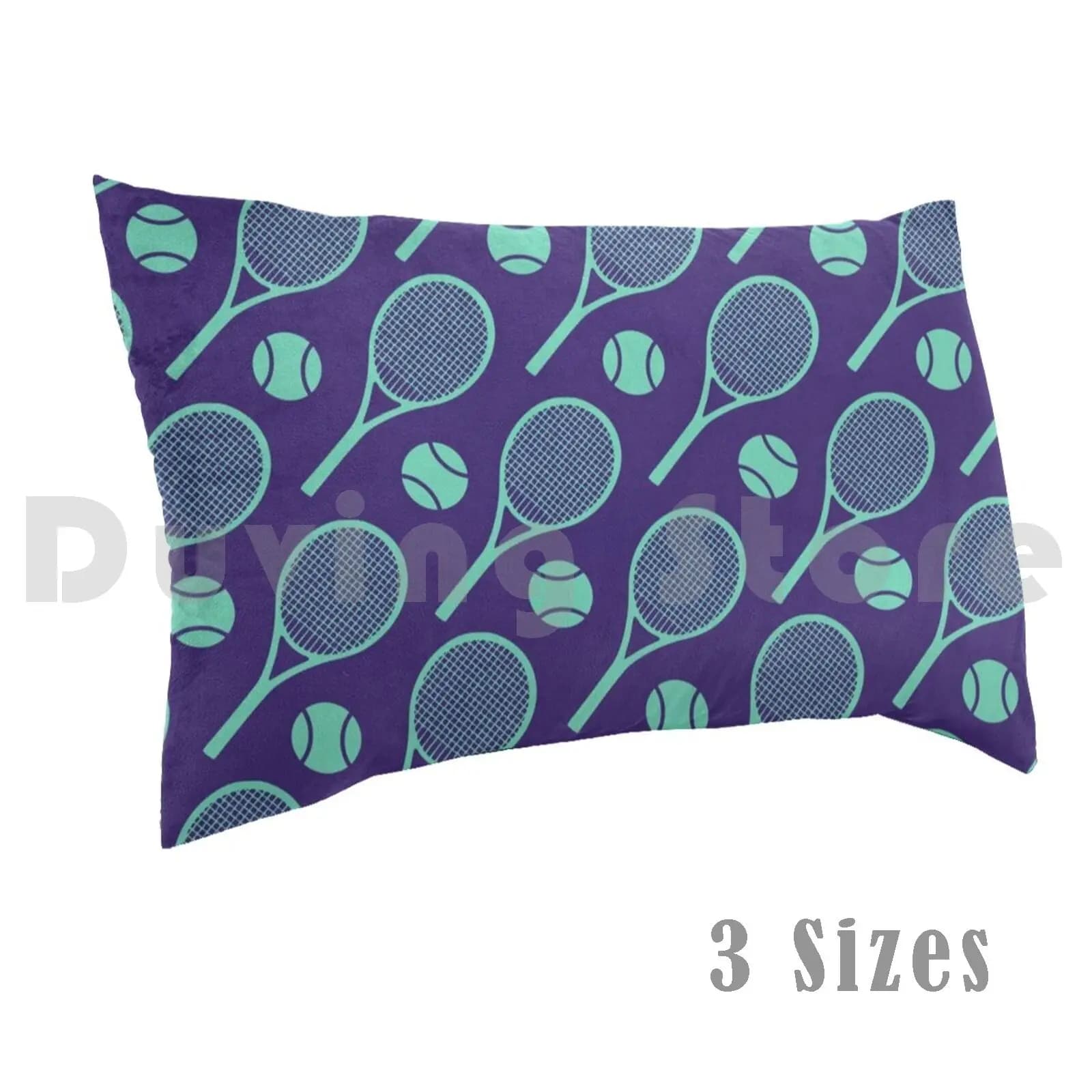 Cool Tennis Purple and Minty Pattern2 Pillow Federation Printed 50x75 Tennis Tenis Model Tennis Rack Tennis Ball