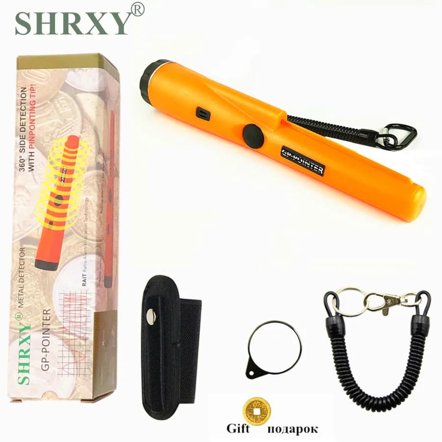 Localization pointer Metal detector static alarm for metal detector with golden target with bracelet