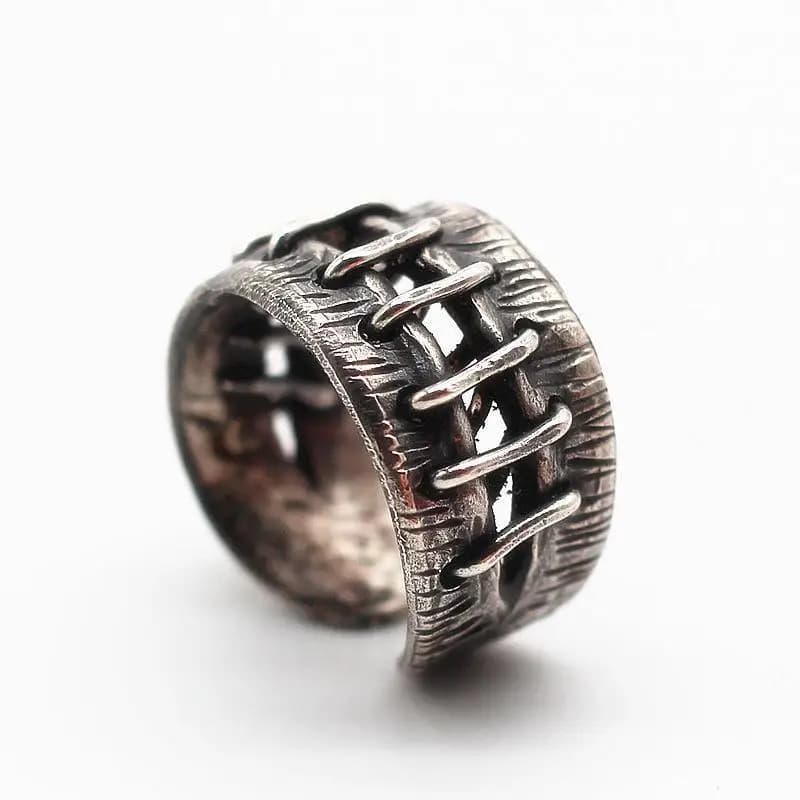 Men's Rings Personality Gothic Style Steampunk Finger Ring for Motorcycle Party Men Women' Open Rings Wedding Ring Biker Jewelry
