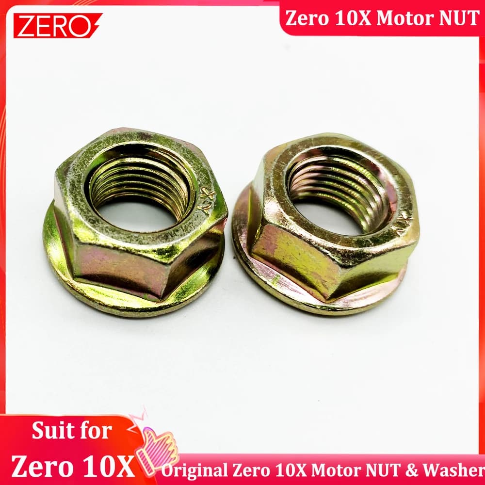 Parte originale della rondella del gancio del motore con dado motore Zero 10X per accessori per scooter elettrici Zero 10X