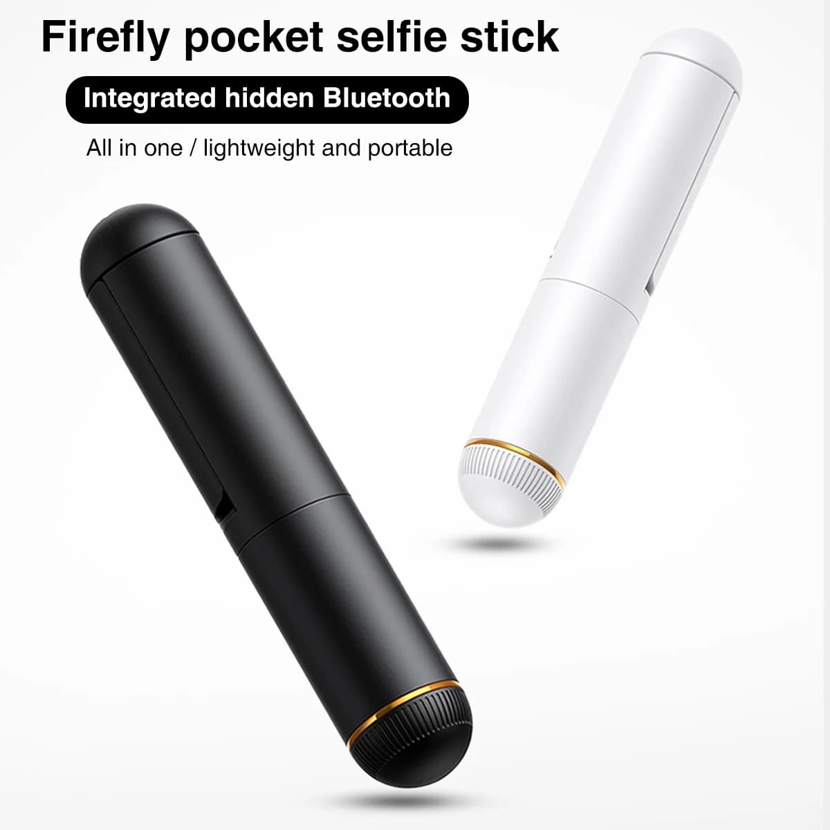Asta selfie portatile allungabile con telecomando Bluetooth senza fili Mini Firefly Pocket per iPhone Xiaomi HUAWEI VIVO