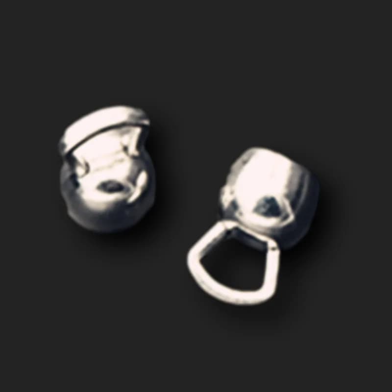 6 pezzi placcati argento 3D Kettlebell pendenti Fitness collana sportiva braccialetto accessori in metallo fascini fai da te gioielli artigianato fare A8