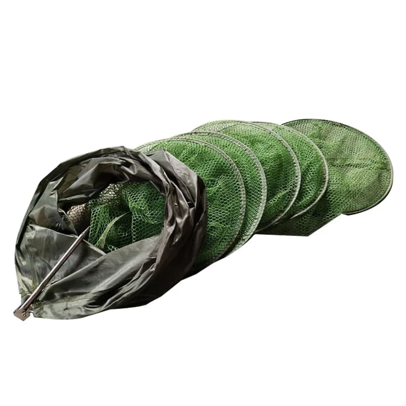 Rete da pesca pieghevole Tackle alluminio Ring Edge rete per gamberetti ad asciugatura rapida colla per pesci gabbia per gamberetti rete da pesca Accessori YS-BUY
