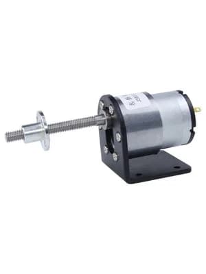 Motoriduttore DC 6V 12V 24V M6 vite filettata 37-520 albero lungo piccola velocità bassa regolazione motore motore flangia staffa