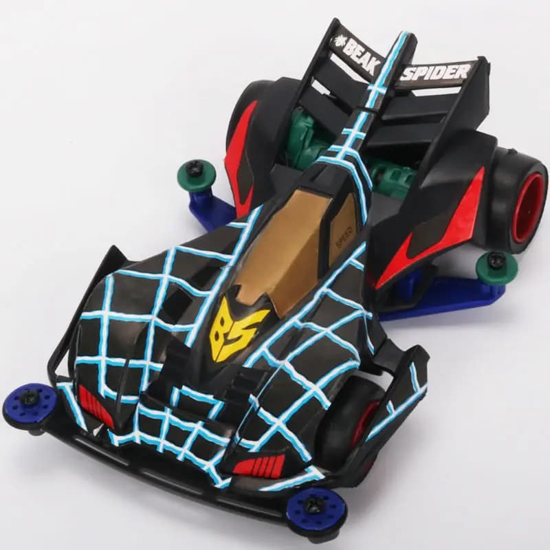 MINI 4WD becco spider assemblare modello di auto elettrica Raider passeggini Kit 4WD Auto Da Corsa Giocattoli Educativi Per Bambini Regali