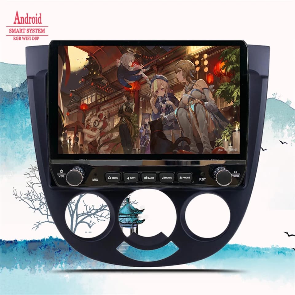 Autoradio multimediale Android 14 per Chevrolet Lacetti J200 BUICK Excelle Hrv 2004 - 2013 2Din con navigatore GPS e lettore DVD
