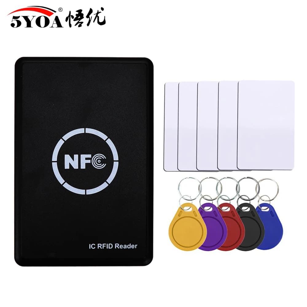 Lettore di schede RFID Copiatrice Duplicatore Portachiavi NFC Smart Card Reader Writer 13.56MHz Programmatore crittografato uid telecomandi