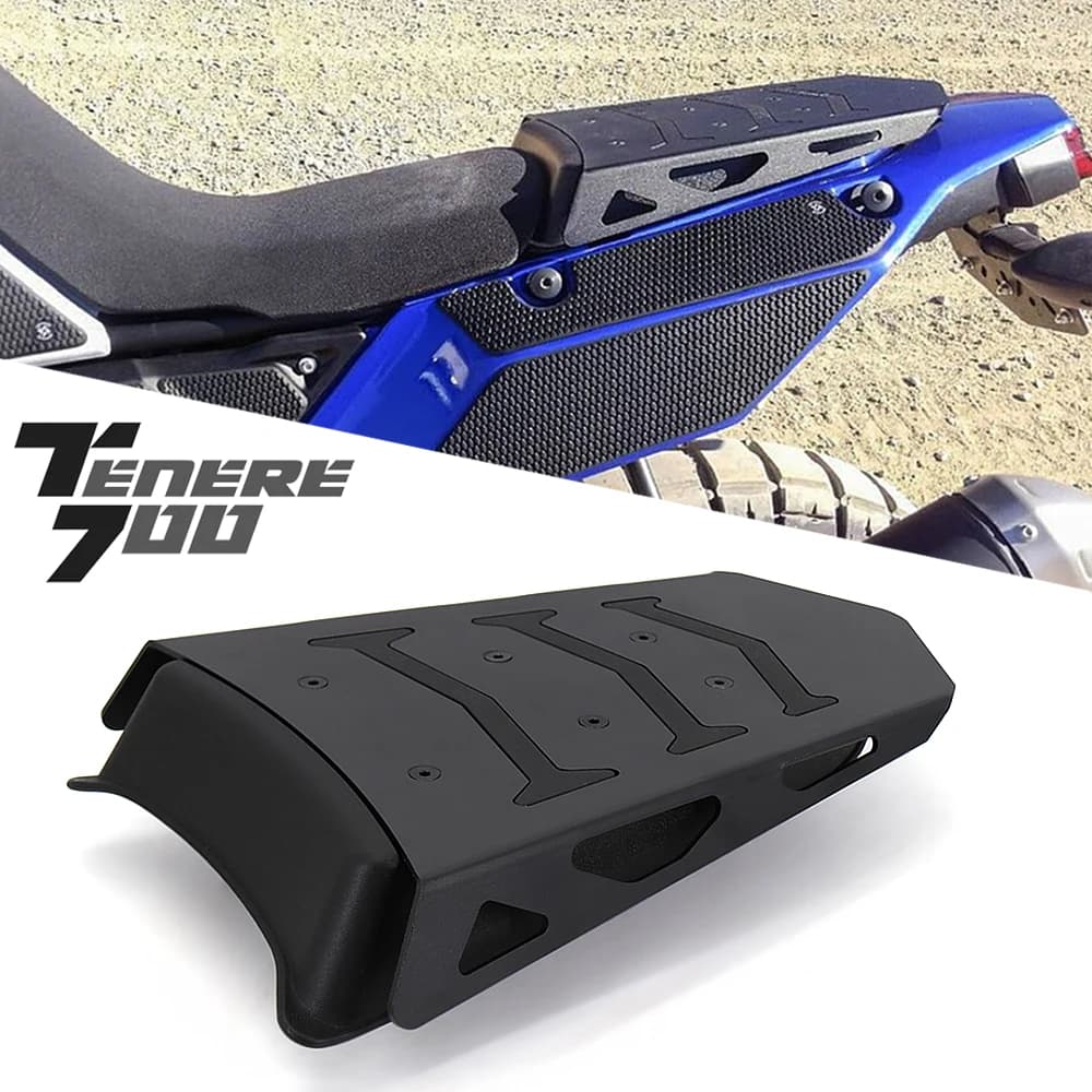 NUOVO Nero Accessori Moto Coprisedile Per Yamaha Tenere 700 2019 2020 2021 Mono Sedile Rack