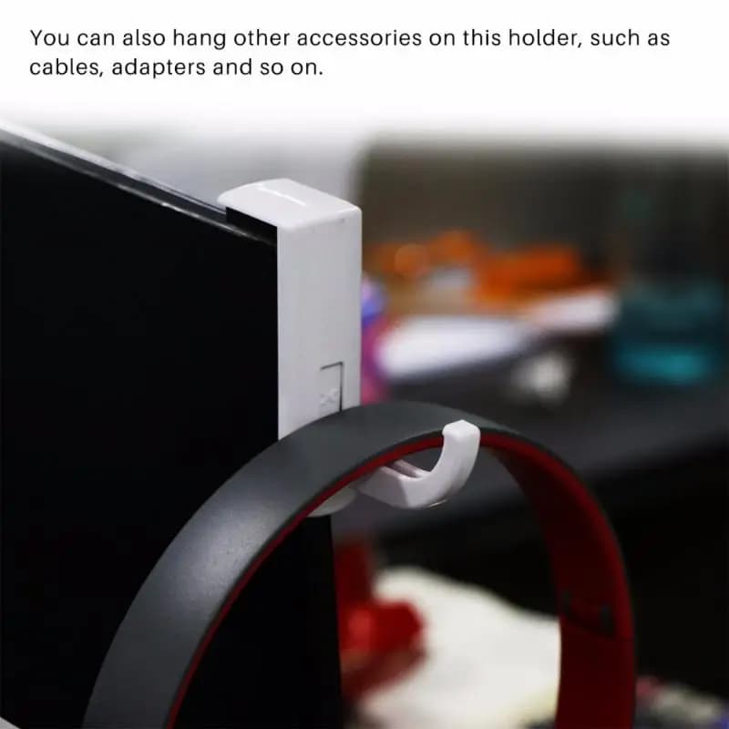 Supporto per cuffie bianco/nero Supporto per cuffie universale Gancio per cuffie Gancio a muro Monitor per PC Supporto per cuffie Supporto per cuffie