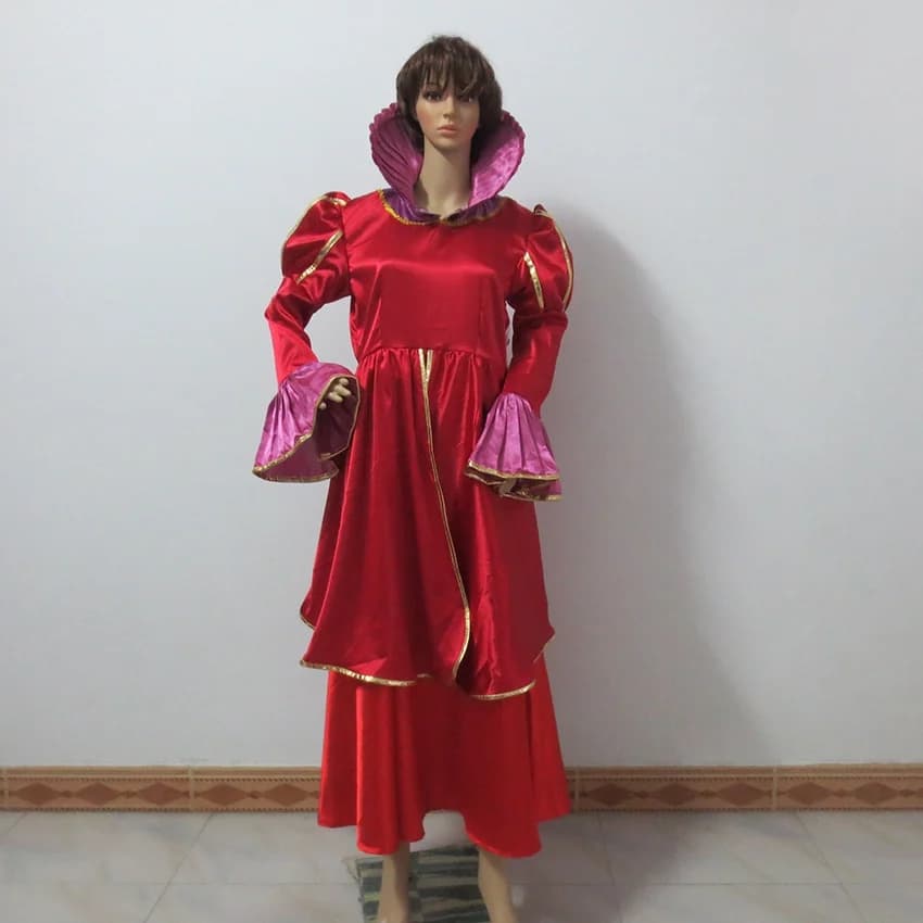 Matrigna in raso Madre Abiti da ballo Festa di Natale Halloween Uniforme Costume Cosplay Personalizza qualsiasi dimensione