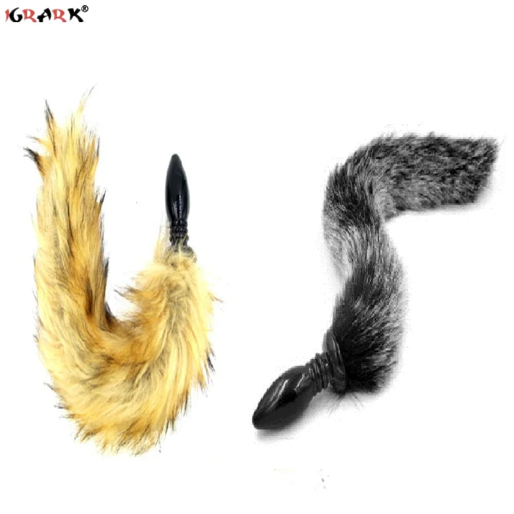 Soft Fox Tail Anal Beads Butt Plug Strap-on Dog flirtare giocattoli erotici del sesso per uomini donne coppie romanticismo ruolo Cosplay giochi per adulti