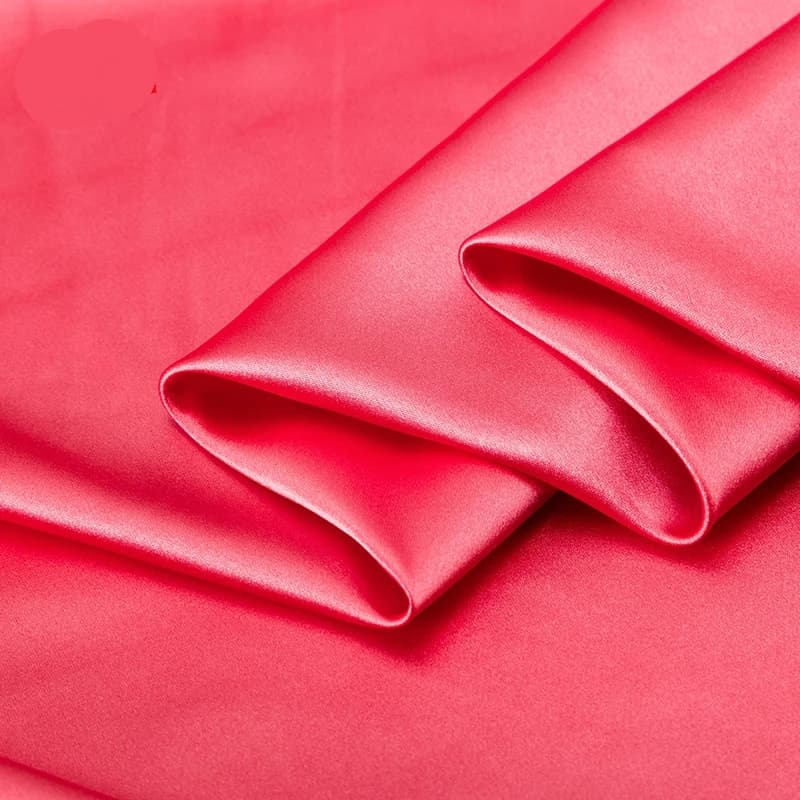 Glossy Satin Fabric Spandex Polyester Sewing Fabric Good Quality Solid Color For Sewing Wedding Dress ,Party Wear 50*125cm TJ018