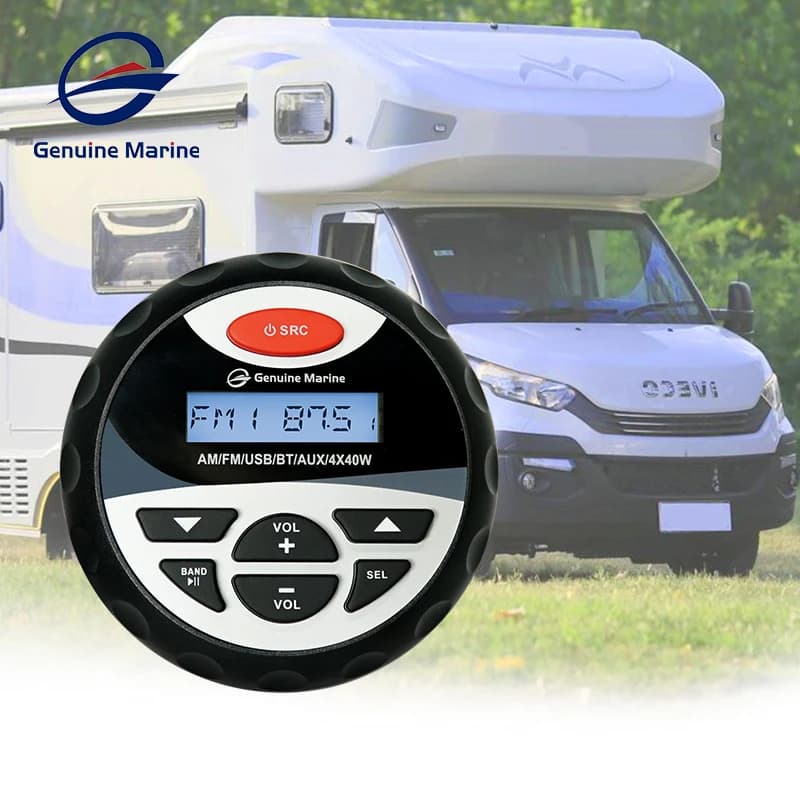 Altoparlanti Barca Moto Marine Impermeabile Stereo Bluetooth Lettore MP3 per auto USB e AUX Audio RV Yacht Radio esterna Impermeabile UTV