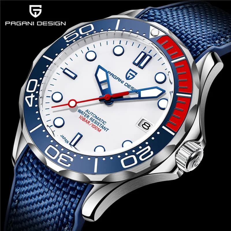 NEW PAGANI DESIGN 2025 Men's mechanical watch Men's automatic luxury waterproof crystal sapphire wristwatch leather wristwatch 1667
