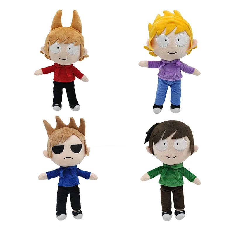 Anime Eddsworld Peluche Cartoon Doll Decorazione domestica per interni Peluche morbido Regalo di Natale per bambini