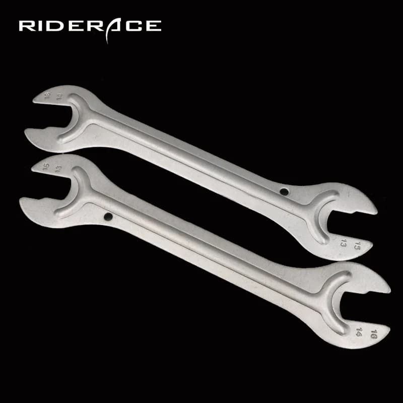 Chiave per mozzo bicicletta 13/15 14/16mm Testa Open End Mozzi per asse Chiave a cono Pedale Auricolare Strumenti di servizio bici Kit di riparazione ciclo durevole