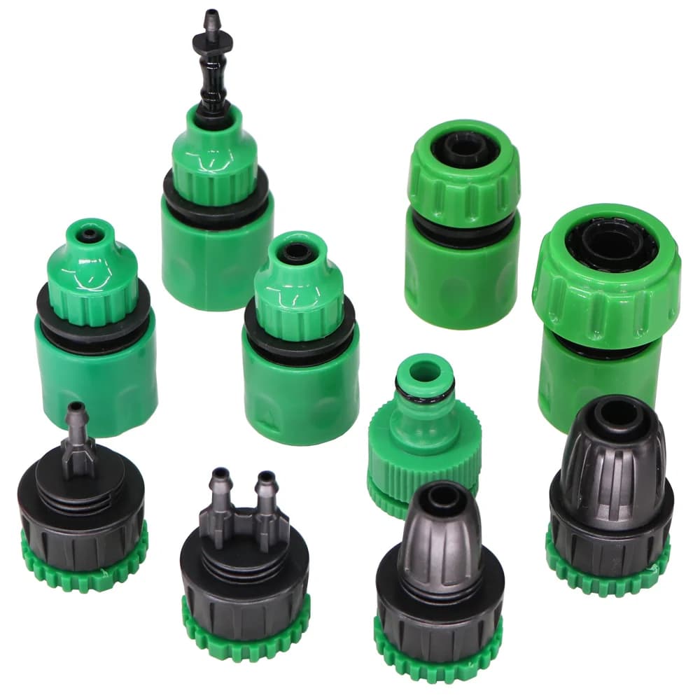 Garden 2 pieces pipe tap connector quick 1/8 "1/4" "1/2" "3/4" garden coupling adapter for home irrigation pipe fitting
