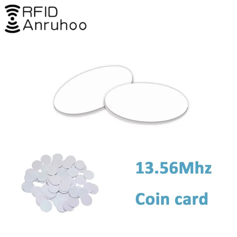 5/10PCS UID Coin Card RFID Smart NFC Chip Tag 13.56Mhz chiave cambiabile copiabile ISO14443 Badge 0 settore scrivibile 25MM portachiavi