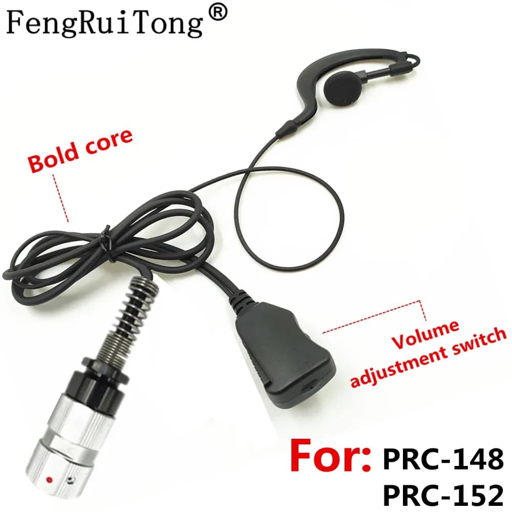 PRC-152 interruttore di regolazione del Volume a 6 pin bold core headset PTT MIC Radio auricolare per TRI TCA/AN PRC152 PRC148 Talkie Walkie
