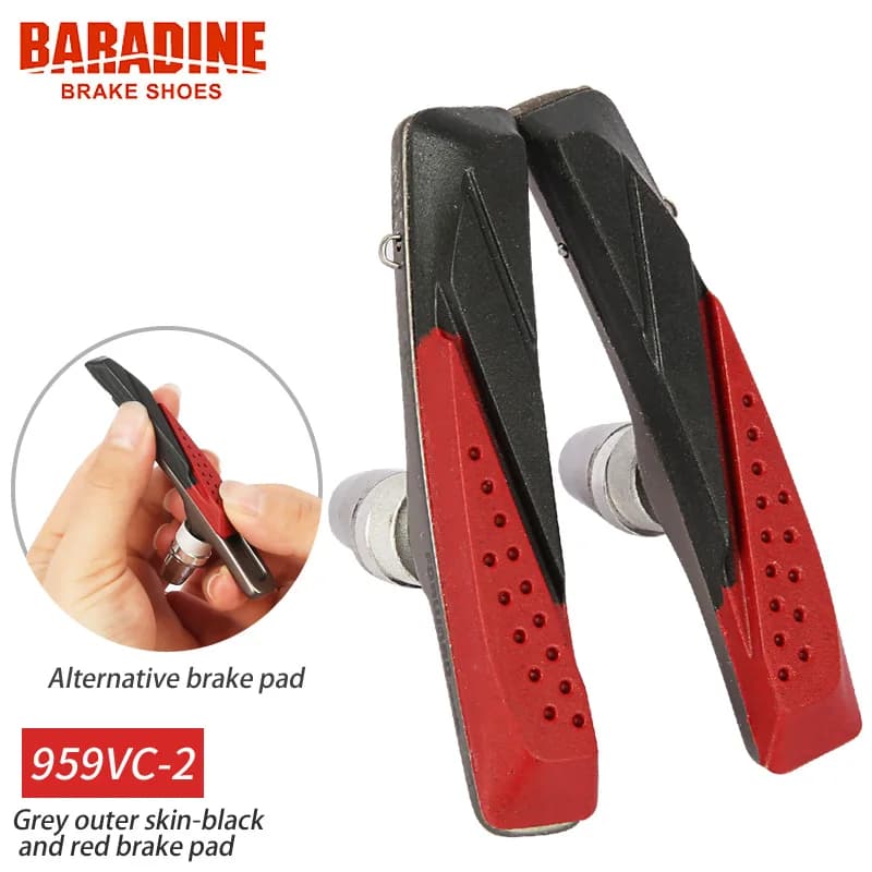 Freno per bicicletta Baradine Taiwan 955VC 959VC pastiglie freno a V MTB resistenza all'usura freno silenzioso blocchi freno in pelle uso per tutte le stagioni