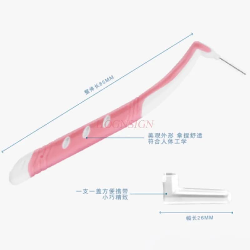 Dente Stick 10 Pieces Steel Wire L Shaped Internental Brush Corrective Brush Slim Brush Adult Sale