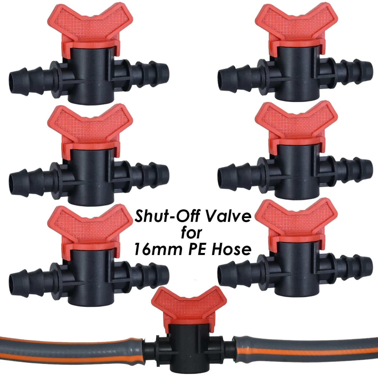 KESLA 6PCS Barb doppio accoppiamento 16mm valvola di commutazione per tubo da 1/2 ''tubo irrigazione a goccia Kit sistema di irrigazione prato serra