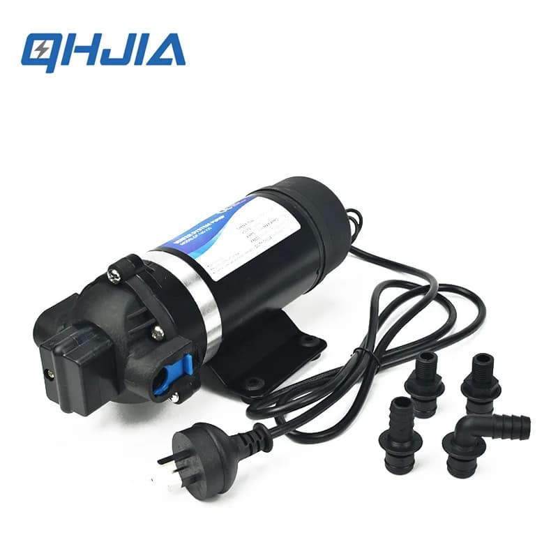 AC220/110V Elettrico Mini Pompa Acqua Ad Alta Pressione RV Membrana Spray Auto Strada Rullo di Lavaggio Macchina di Pulizia Geotermica DP-160S