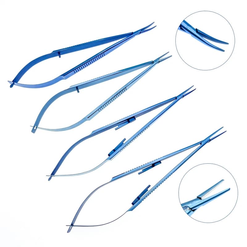 Titanium Castroviejo Needle Holder Veterinary Surgical Instruments