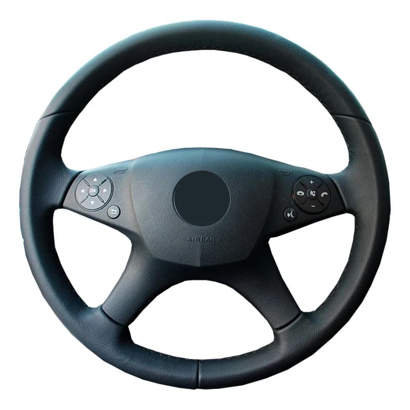 Car cover for Mercedes Benz W204 class C280 C230 C180 C260 C200 C300 customizes steering wheel microfiber skin