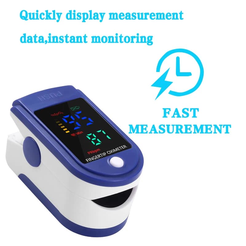 Accessori per monitor sanitario portatili per la misurazione intelligente della frequenza cardiaca dell'ossigeno nel sangue con display digitale a LED per l'ossimetro nel sangue