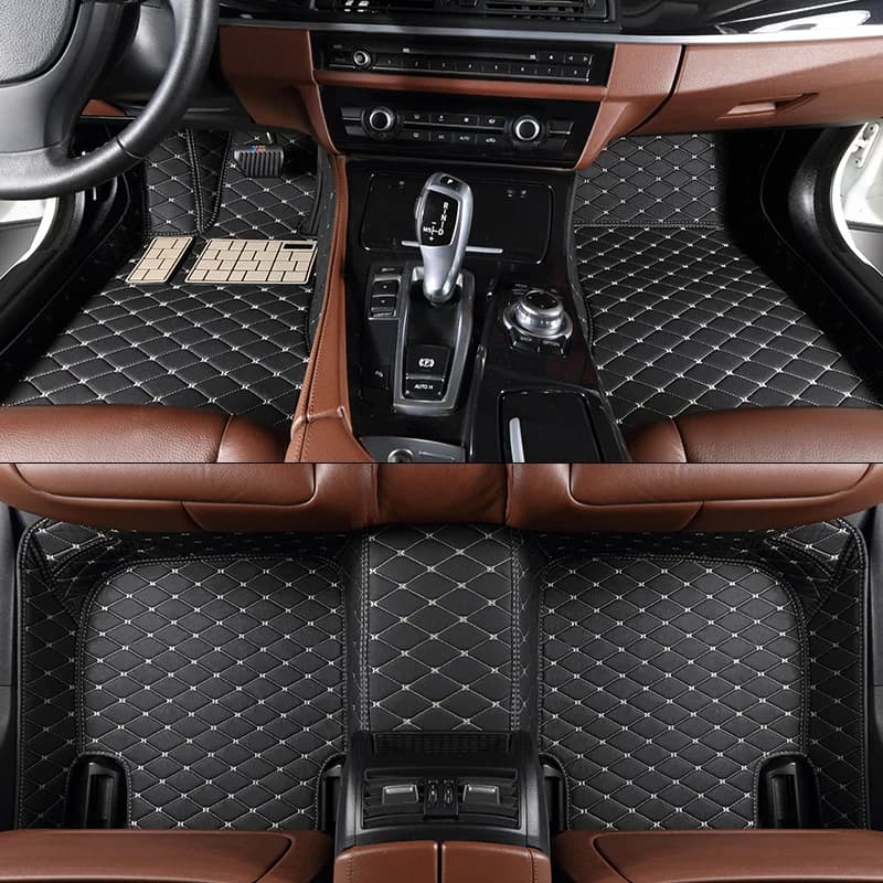 Tappetino per auto personalizzato a 3 file per sedili adatto per Cadillac Escalade GMT 900 2007 2008 2009 2010 2011 2012 2013 2014 Tappetino per auto