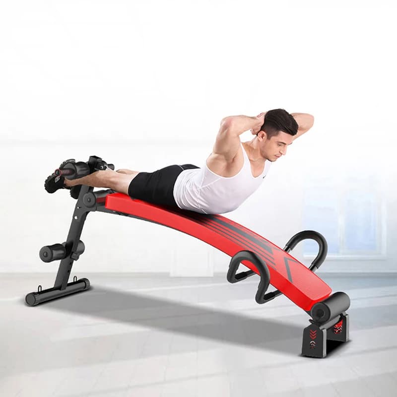 Dumbbell bench sit-ups fitness equipment home abdominal muscle board exercise aids abdomen multifunctional supine board