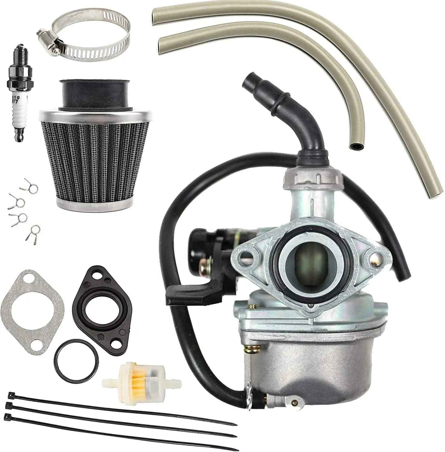 Carburatore PZ19 per 50cc 70cc 90cc 110cc 125cc ATV Dirt Pit Bike Go Kart cinese 4 ruote Taotao Honda CRF cavo strozzatore manuale