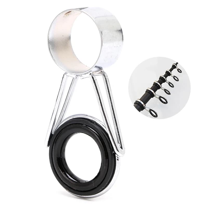 7Pcs Telescopic Fishing Rod Guide Top Ring Set Fishing Raft XXUF Repair Accessories