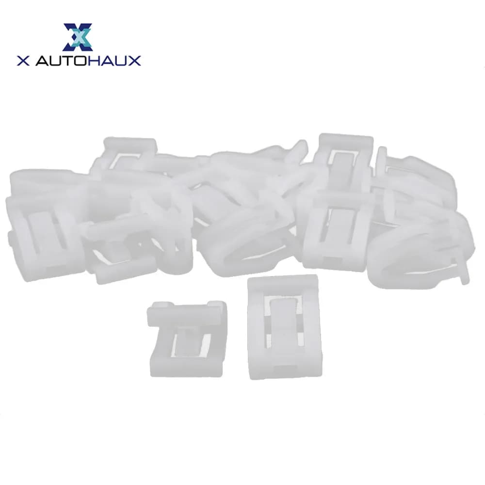 X Autohaux 20 pcs plastic for automatic coating panel tools fixing elements dashboard clip for car white fixing rivets replace accessories