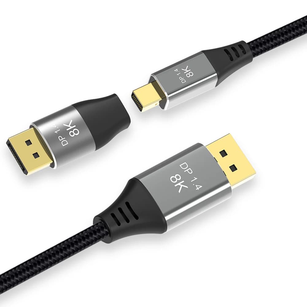 Bidirection DP1.4 Displayport a Mini DP Adattatore per Cavo di Estensione 8K di Prova